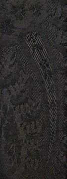Szelki 2w1 tkanina JEDWAB CZARNY wzór w ORNAMENTY