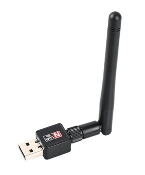 KARTA SIECIOWA BEZPRZEWODOWA WIFI USB AC 150MBPS 2.4GHZ CZARNA AK225C
