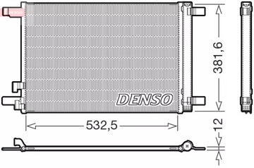 DENSO DCN02048 KONDENZÁTOR KLIMATIZACE
