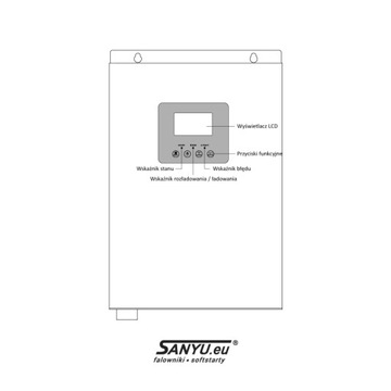 Гибридный автономный инвертор SANYU SPV18 MPPT мощностью 1 кВт