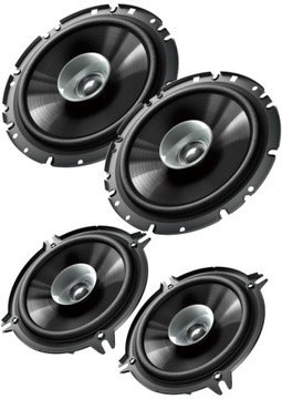 4 автомобильных динамика PIONEER POWERFUL для FIAT GRANDE PUNTO спереди + сзади
