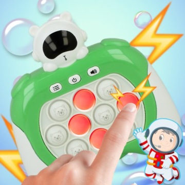 GRA ZRĘCZNOŚCIOWA POP IT POPIT ELEKTRYCZNA ANTYSTRESOWA LED DŹWIĘKI KOSMOS