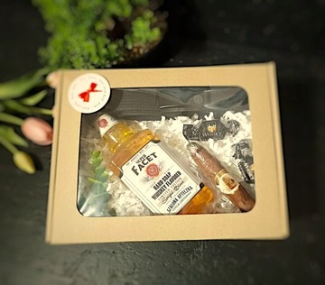 PREZENT DZIEŃ MĘŻCZYZN URODZINY CHŁOPAKA MĘŻA TATY NIEGO PASEK MYDŁO WHISKY