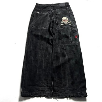 Y2K Vintage Grail 90s JNCO Crossbones Skull Patter
