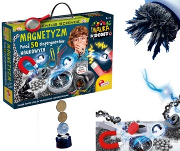 Zestaw eksperymentów - naukowa zabawa dla dzieci Magnetyzm Mały Geniusz