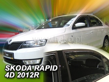 Обтекатели Skoda RAPID 4/5d. 2012-2019 гг. / РАПИД СПЕЙСБЭК 2013-2019 ФАСАДЫ