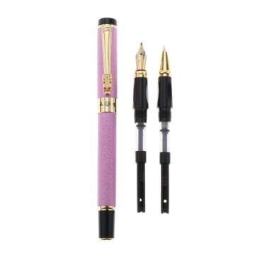 Metal Fountain Pens Set Medium/Fine Nib Smooth