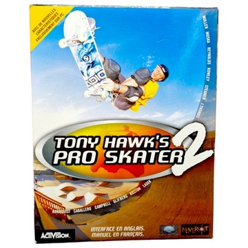 TONY HAWK'S PRO SKATER 2 PC BIG BOX / gra retro deskorolka kartonowy box