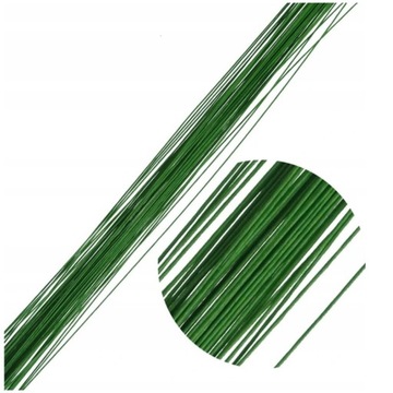 Drut Florystyczny ZIELONY 22 gauge rozmiar 0,64 mm