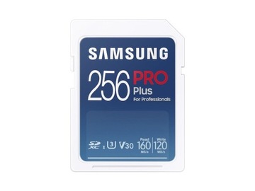 Карта памяти Samsung PRO Plus 2021 SDXC 256 ГБ, класс 10 UHS-I/U3 V30 (MB-S