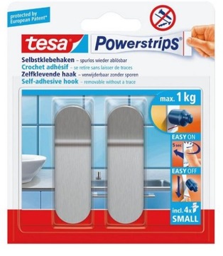 TESA Haczyk samoprzylepny POWERSTRIPS 2szt. 57045 srebrny