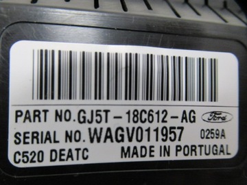 ПАНЕЛЬ КОНДИЦИОНЕРА KUGA MK2 GJ5T-18C612-AG