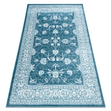 DYWAN DWUPOZIOMOWY 140x190 cm RAMKA turkus #AT3980