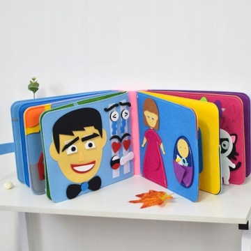 Радужные 3D игрушки-книжки из фетра
