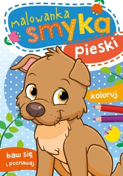 Malowanka Kolorowanka smyka. Pieski