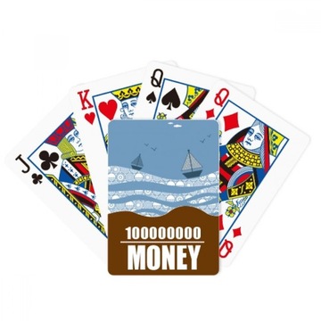 poker Wave gry Boat Ilustracja ręczna Karta