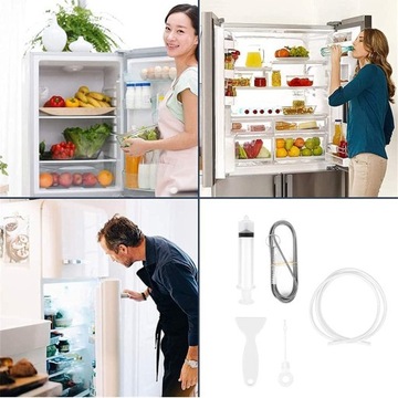 НАБОР ДЛЯ ЧИСТКИ ХОЛОДИЛЬНИКА СЛИВНОЙ ШПРИЦ БОЛЬШОЙ ШПРИЦ + БЕСПЛАТНЫЕ ПОДАРКИ