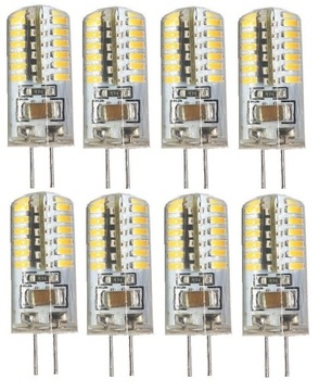 ŻARÓWKA LED G4 5W 12V silikon 48led kapsułka 8szt