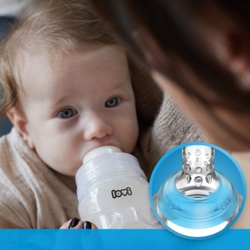 LOVI BOTANIC СТЕКЛЯННАЯ БУТЫЛКА 250мл соска 3мес+