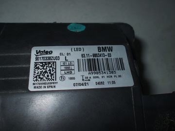 BMW I3 FULL LED SVĚTLO LEVÝ 6311-9853413