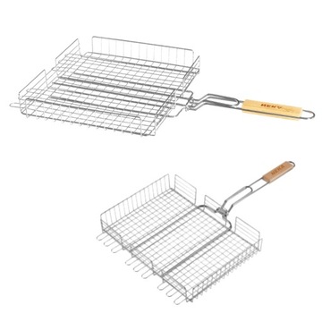 Kosz na grilla ruszt do grillowania warzyw mięsa+SZCZOTKA DRUCIANA GRATIS!