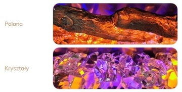 Kominek elektryczny AFLAMO DIAMOND 128 do zabudowy