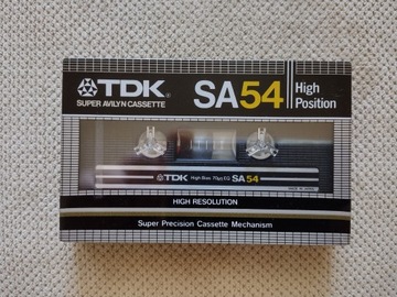 Kaseta TDK SA 54, rok 1982