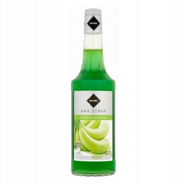 Syrop barmański Rioba o smaku zielony banan 0,7l
