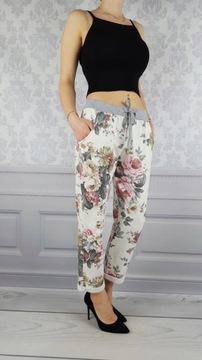 КОМФОРТНО - БРЮКИ - СВИТШОТ - ЦВЕТЫ - ХЛОПОК