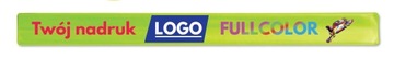 Opaska odblask z nadrukiem Logo FULLCOLOR 100 szt.