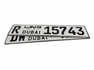 Tablica rejestracyjna Dubai 2 szt.
