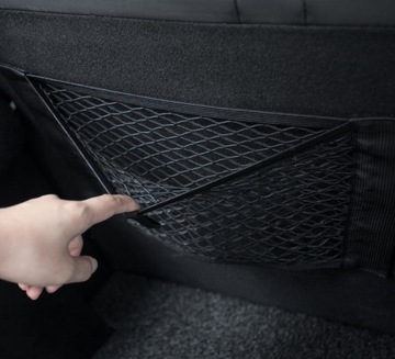 СУМКА-ОРГАНИЗАТОР СЕТКА ДЛЯ БАГАЖНИКА АВТОМОБИЛЯ С ПРОЧНЫМ КАРМАНОМ НА ЗАВИСКЕ 80х25см