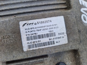 FIAT GRANDE PUNTO EVO JEDNOTKA 51862574 MJD6F3.G1
