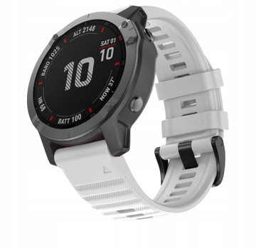 PASEK DO GARMIN FENIX 5 6 7 PRO SOLAR QUICKFIT EASYFIT 22mm BIAŁY