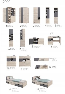 Дизайн молодежной мебели - GODA