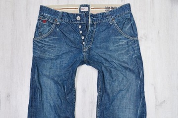 TOMMY HILFIGER RITCH JEANSY spodnie męskie granatowe PREMIUM 36/32 pas 92