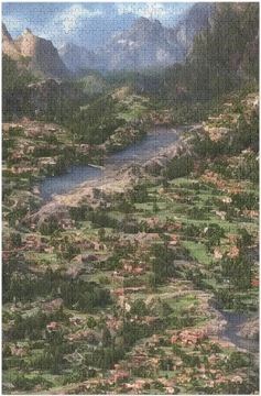 Szwajcaria Miasto Spektakularne Puzzle 1000 SZT