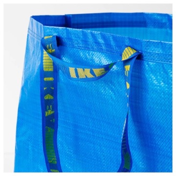 Большая сумка IKEA FRAKTA 71л синяя для белья для бассейна