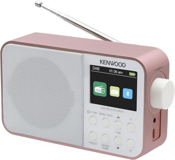 PRZENOŚNE RADIO CYFROWE KENWOOD DAB+ FM BLUETOOTH ZEGAREK