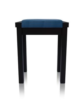 Taboret bukowy LINEA czarny lakierowany stelaż