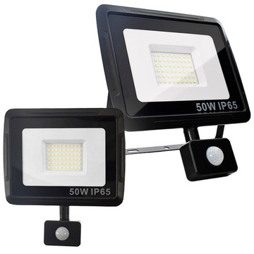 MOCNY ZEWNĘTRZNY NAŚWIETLACZ CZUJNIK RUCH 50W LED