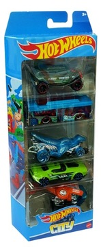 HOT WHEELS AUTO AUTA 5 SZTUK MIX RESORAK HW CITY