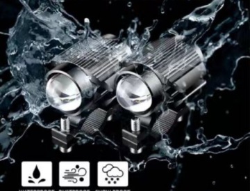 МОТОЦИКЛЕТНАЯ РАБОЧАЯ ЛАМПА HALOGEN QUAD LED DUAL, 2 ЦВЕТА СВЕТА, 60 ВТ, 2 шт.