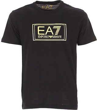 EMPORIO ARMANI EA7 efektowny męski t-shirt GOLD M