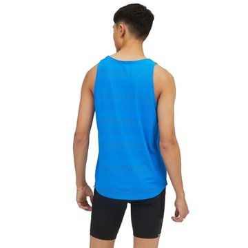 New Balance Q Speed Jacquard Tank MT13276SBU L Niebieskie