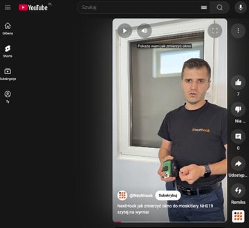 NextHook Moskitiera USZYTA NA WYMIAR z włókna szklanego na rzep