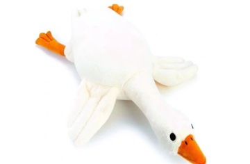 GĄSKA RUCHOMA GĘŚ MASKOTKA PLUSZAK PODUSZKA 50 CM