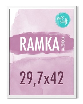 RAMKA A3 Ramka na zdjęcia A3 29,7x42 Ramki na zdjęcie biała MDF białe