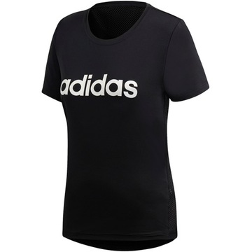 Koszulka damska adidas W D2M Lo Tee czarna DS8724 XS