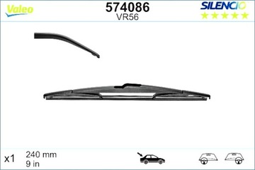 PIÓRO WYCIERACZKI SZKIELETOWE TYŁ 1SZT. VR56 SILENCIO 240MM CITROEN